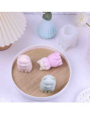 Molde para velas y resina. Gato. 75x106 milímetros. 1 unidad.