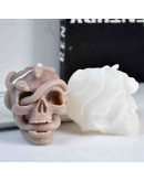 Molde para velas y Resina. Calavera. 113x86 milímetros. 1 unidad.