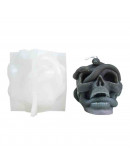 Molde para velas y Resina. Calavera. 113x86 milímetros. 1 unidad.
