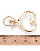 Accesorio para llaveros. Aleación de cobre. Color dorado. 33.2x23.9x6 mm, 5x9 mm agujero. 2 uds. Accesorio para llaveros. Aleación de cobre. Color dorado. 33.2x23.9x6 mm, 5x9 mm agujero. 2 uds.