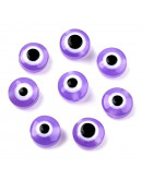 Ojo turco. Moneda. MEDIUM PURPLE. 8x6 milímetros. 1,8 mm perforación. 25 unidades. Ojo turco. Moneda. MEDIUM PURPLE. 8x6 milímetros. 1,8 mm perforación. 25 unidades.