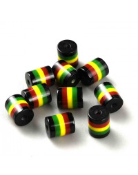 Jamaican. Columna. 9x8 milímetros. 2 mm perforación. 20 unidades.