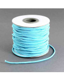 Hilo elástico. LIGHT SKY BLUE. Nylon+caucho. Alta resistencia. 1 milímetro de grosor.  5 metros.