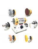 Motor esmeril multifunción. 15x16x12,5 cm. 110V. 10000 rpm. Incluye accesorios. 1 set. Motor esmeril multifunción. 15x16x12,5 cm. 110V. 10000 rpm. Incluye accesorios. 1 set.