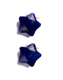 Lapislázuli. Estrella faceteada. 13,5x14,5x6,5 milímetros. 0,8 mm perforación. 1 unidad. Lapislázuli. Estrella faceteada. 13,5x14,5x6,5 milímetros. 0,8 mm perforación. 1 unidad.