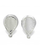 Pin aretes. Acero inoxidable. Color Plateado. Pin 18x12 mm. Cierre 6x4x3 mm. 1,4 mm agujero. 2 uds Pin aretes. Acero inoxidable. Color Plateado. Pin 18x12 mm. Cierre 6x4x3 mm. 1,4 mm agujero. 2 uds