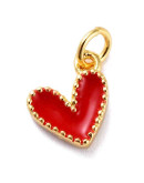 Corazón. Aleación+Esmalte. Baño 18kGold. RED. 9X7x2,5. 2,5 mm arandela. 1 ud. Corazón. Aleación+Esmalte. Baño 18kGold. RED. 9X7x2,5. 2,5 mm arandela. 1 ud.