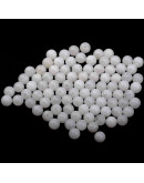 Agata. WHITE. 06 mm diámetro. 1 mm perforación. 60 uds hilo aprox. Agata. WHITE. 06 mm diámetro. 1 mm perforación. 60 uds hilo aprox.