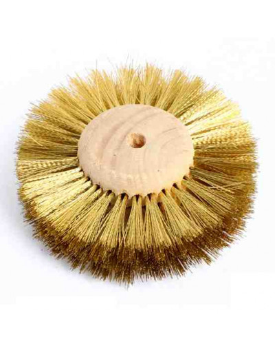 Disco de bronce para limpieza de metal. 4 líneas de cerdas. 75 mm diámetro. 1 ud. Disco de bronce para limpieza de metal. 4 líneas de cerdas. 75 mm diámetro. 1 ud.