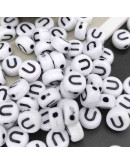 Letra negra. Moneda blanca. Vocales. 7 mm diámetro. 1,5 mm perforación. 100 uds. aproximado. Letra negra. Moneda blanca. Vocales. 7 mm diámetro. 1,5 mm perforación. 100 uds. aproximado.