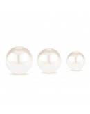 Esfera. Imitación perla. Color White. 08 mm diámetro. 2 mm perforación. 100 uds aprox. Esfera. Imitación perla. Color White. 08 mm diámetro. 2 mm perforación. 100 uds aprox.