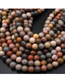 Jásper Picture. 06 mm diámetro. 1 mm perforación. 60 uds hilo aprox.