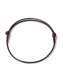 Cordón regulable  pulsera. Piel de serpiente. COCONUT BROWN. 1,5 mm grosor. 5 unidades.