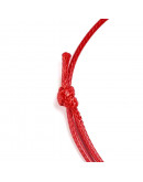 Cordón regulable  pulsera. Piel de serpiente. RED. 1,5 mm grosor. 5 unidades.