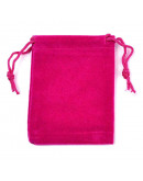 Bolsa de regalo. Terciopelo. Color carnelia. Cierre con cordón. 90x70 milímetros. 4 unidades.