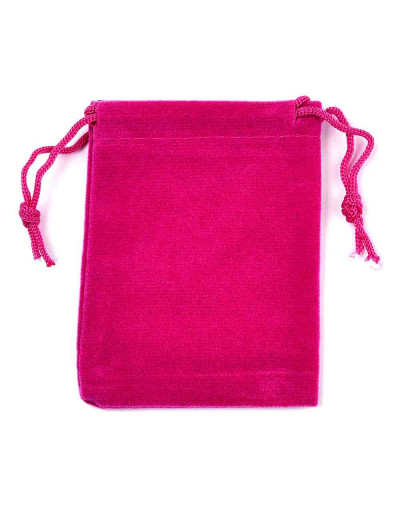 Bolsa de regalo. Terciopelo. Color carnelia. Cierre con cordón. 90x70 milímetros. 4 unidades.