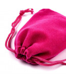 Bolsa de regalo. Terciopelo. Color carnelia. Cierre con cordón. 90x70 milímetros. 4 unidades.