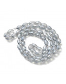 Barril faceteado. Gainsboro Full Rainbow Plated. 6x4 mm. 1 mm perforación. 65 uds hilo aprox. 1 hilo