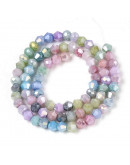 Bi-cono. Plated Mixed. 4.2~4.9x3.9 mm. 0.8 mm perforación. 80 uds hilo aprox. 1 hilo.