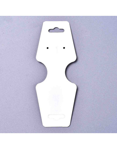 Etiquetas para collares y pulseras. Blancas. Handmade with Love. 12x4.5 cm. 50 uds.