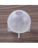 Molde silicona. Velas, jabones y resina. Planeta Tierra. 80x79 milímetros. 1 ud.