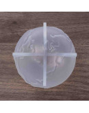 Molde silicona. Velas, jabones y resina. Planeta Tierra. 80x79 milímetros. 1 ud.