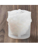 Molde silicona. Velas, jabones y resina. Piña Navidad. 92x83 milímetros. 1 ud.