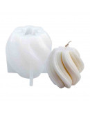 Molde silicona. Velas, jabones y resina. Twist. 72x71 milímetros. 1 ud.