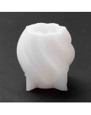 Molde silicona. Velas, jabones y resina. Twist. 72x71 milímetros. 1 ud.