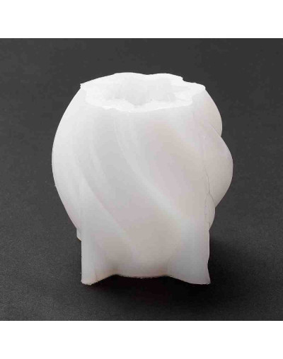 Molde silicona. Velas, jabones y resina. Twist. 72x71 milímetros. 1 ud.