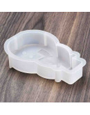 Molde silicona. Velas, jabones y resina. Muñeco de nieve. 128x83x24 mm. 1 ud.