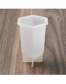 Molde silicona. Velas, jabones y resina. Poliedro. 46x52x70 mm. 1 ud.