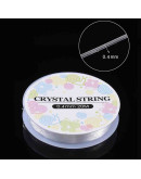 Hilo elástico. Trasparente. 0,4 mm diámetro. 20 metros carrete. 1 carrete.