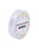 Hilo elástico. Trasparente. 0,4 mm diámetro. 20 metros carrete. 1 carrete.