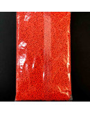 Chaquira. Color sólido. CINNABAR. 2 milímetros. 1 mm perforación. 40 gramos. 2600 uds aprox.