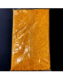 Chaquira. Color sólido. YELLOW. 3 milímetros. 1 mm perforación. 40 gramos. 900 uds aprox.