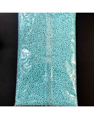 Chaquira. Color sólido. FRESH AIR. 3 milímetros. 1 mm perforación. 40 gramos. 900 uds aprox.