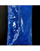 Chaquira. Color sólido. RUSSIAN BLUE. 2 milímetros. 1 mm perforación. 40 gramos. 2600 uds aprox.