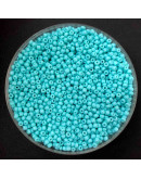 Chaquira. Color sólido. STEEL BLUE. 2 milímetros. 1 mm perforación. 40 gramos. 2600 uds aprox.