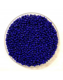 Chaquira. Color sólido. CETACEAN BLUE. 3 milímetros. 1 mm perforación. 40 gramos. 900 uds aprox.