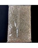 Chaquira. Color metalizado. SILVER. 3 milímetros. 1 mm perforación. 40 gramos. 900 uds aprox.