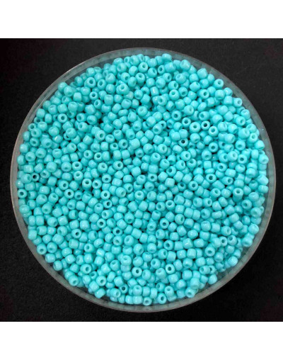 Chaquira. Color sólido. STEEL BLUE. 4 milímetros. 1 mm perforación. 40 gramos. 390 uds aprox.