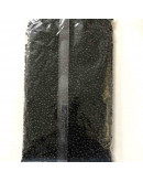 Chaquira. Color sólido. BLACK. 4 milímetros. 1 mm perforación. 40 gramos. 390 uds aprox.