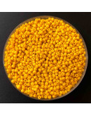 Chaquira. Color sólido. YELLOW. 2 milímetros. 1 mm perforación. 1 libra. 30000 uds aprox.