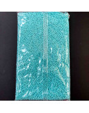 Chaquira. Color sólido. STEEL BLUE. 2 milímetros. 1 mm perforación. 1 libra. 30000 uds aprox.