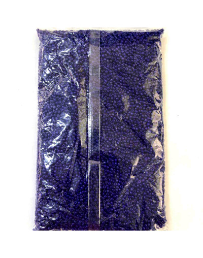 Chaquira. Color sólido. CETACEAN BLUE. 2 milímetros. 1 mm perforación. 1 libra. 30000 uds aprox.