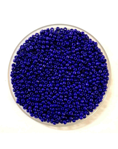 Chaquira. Color sólido. CETACEAN BLUE. 3 milímetros. 1 mm perforación. 1 libra. 10000 uds aprox.