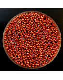 Chaquira. Color metalizado. COOPER. 4 milímetros. 1 mm perforación. 1 libra. 4500 uds aprox.