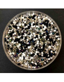 Chaquira. Color sólido. BLACK SERIES. 3 milímetros. 1 mm perforación. 1 libra. 10000 uds aprox.