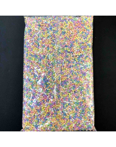 Chaquira. Color sólido. MACARON SERIES. 4 milímetros. 1 mm perforación. 1 librta. 4500 uds aprox.